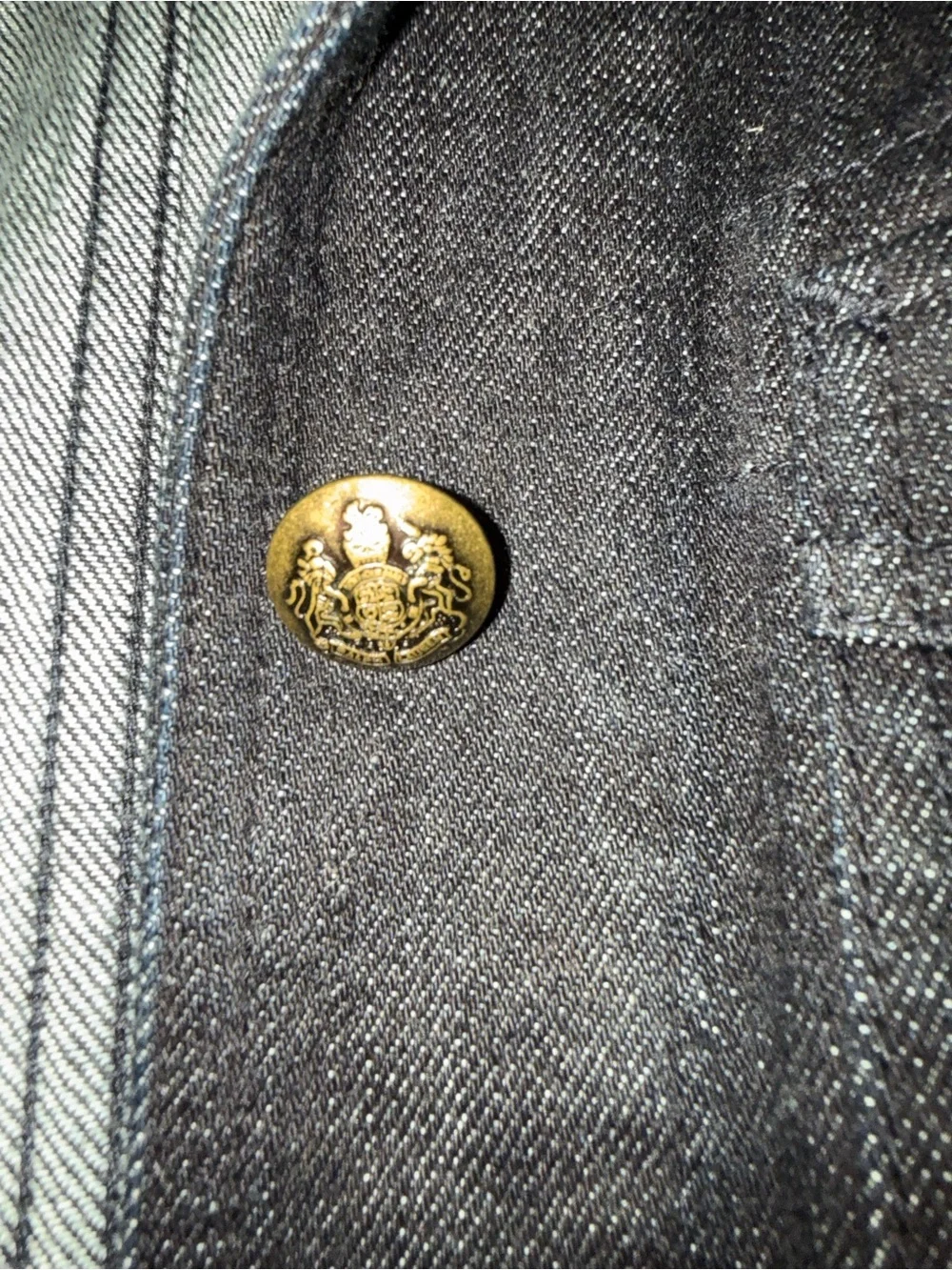 Ralph Lauren Dark Navy Denim Shirt Jacket - Picture 3 of 5
